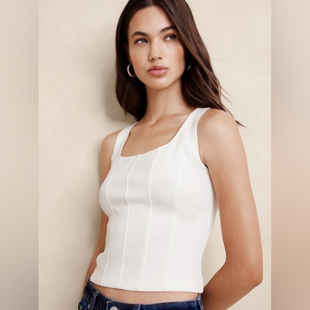 NWT Banana Repuplic |  Soft Touch Scuba Corset Top
